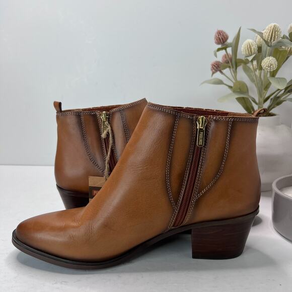 Pikolinos Huelma Leather Ankle Boots Brandy Brown Womens EU 42/US 11 NWOB - Picture 7 of 10